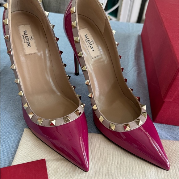 Valentino Shoes - Valentino Stud Shoes size 40 Plum Color